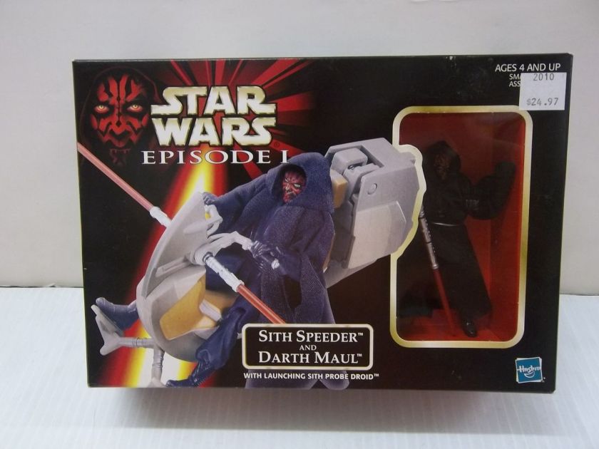 HASBRO STAR WARS EPISODE 1 SITH SPEEDER AND DARTH MAUL ACTION FIGURE 