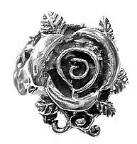 Sexy Sterling Silver .925 Enchanted Forest Rose ring  