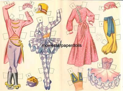 VINTAGE Nutcracker PAPER DOLL LASER REPRO FREE SH W2  