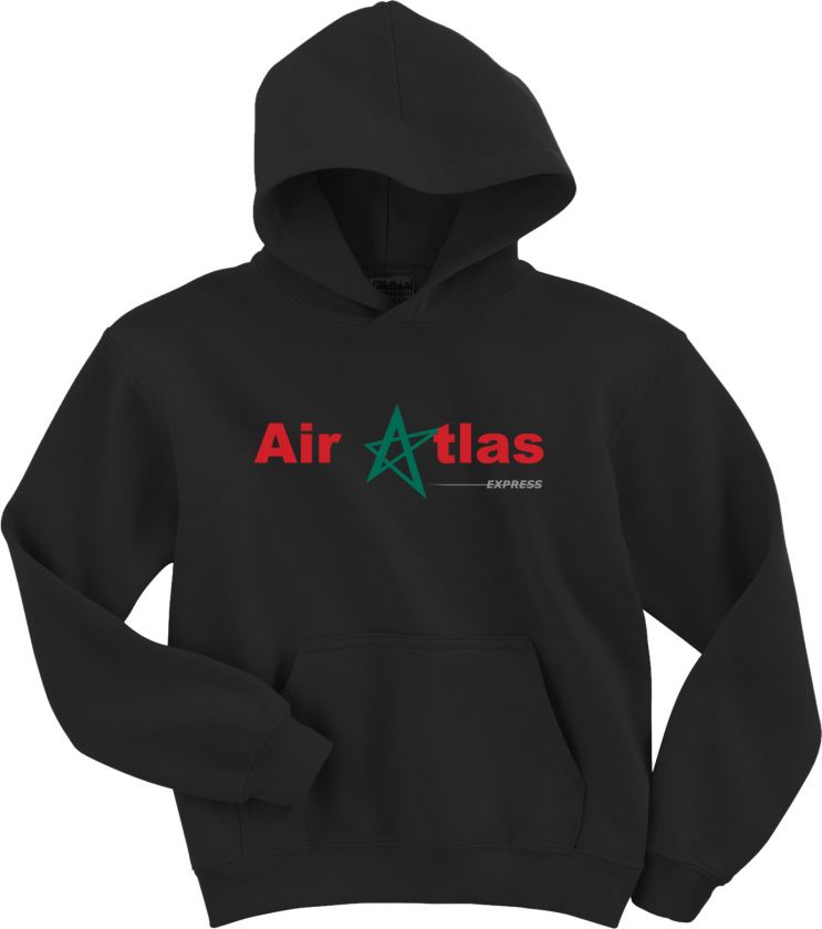 Air Atlas Express Vintage Logo Moroccan Airline Hoody  