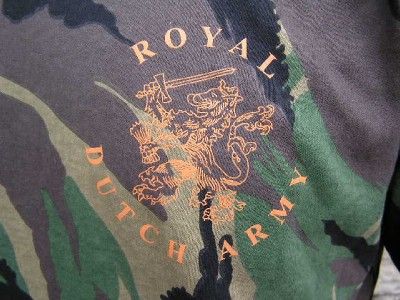 ROYAL DUTCH ARMY T SHIRT Woodland Camo  