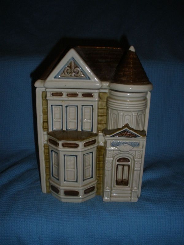 Vng Otagiri 50/517 LG Canister Victorian House 1980 EXC  