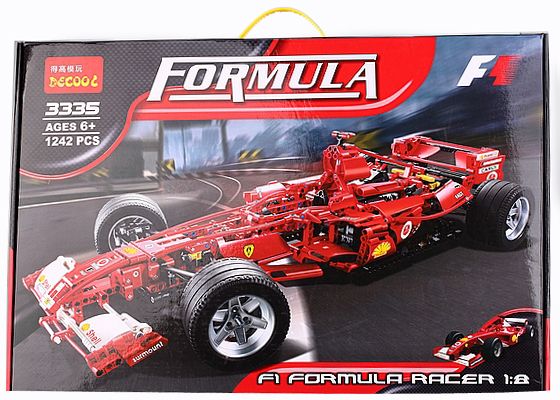 My Formula 1 Racing Car Set Building Bricks 1242pc New LEGO Compatible 