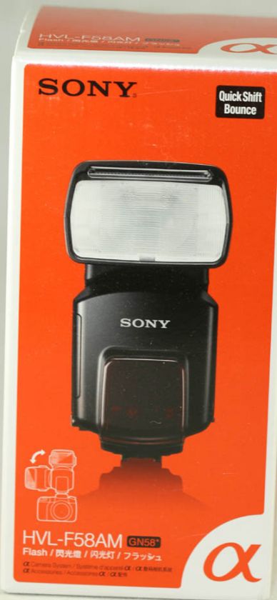 NEW Sony Flash HVL F58AM F58 Studio Kit A550 A230 A330  