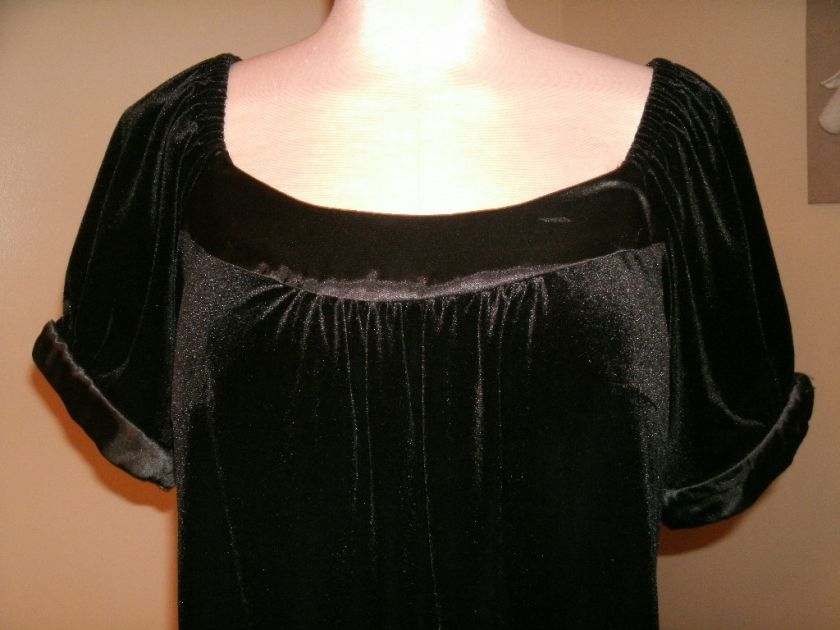 NWT * LANE BRYANT ladies BLACK VELVET DRESS sz 14 $69  