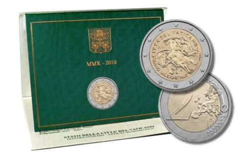 Ek // 2 Euro VATICAN 2010 YEAR FOR PRIESTS  