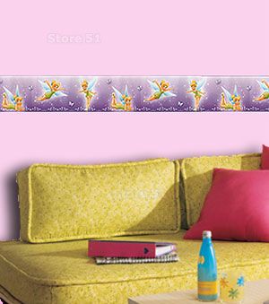 TINKERBELL Girls Room Wallpaper WALL BORDER Tinker Bell  