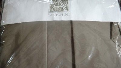 ANICHINI LIMITED EDITION BROWN PERCALE KING DUVET SET  