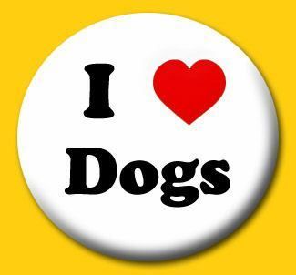 Love Dogs Funny Cute Puppies 1 Pin Button Badge  