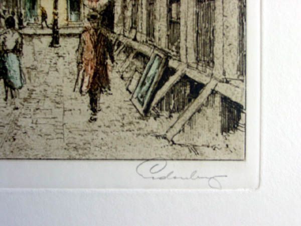 Original Eidenberger etching New Orleans  