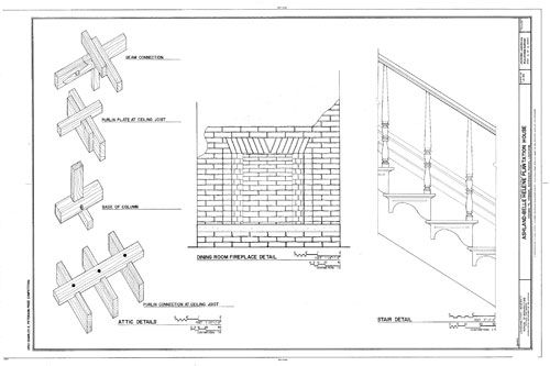 Ashland, an Antebellum Plantation, house plans  