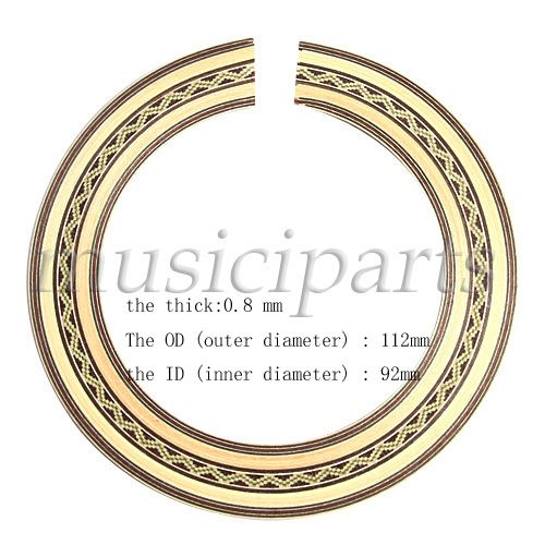 7pcs ,WOOD GUITAR SOUND HOLE Soundhole Rosette  