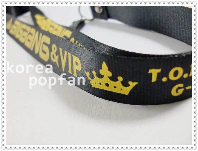 BIGBANG big bang KPOP MOBILE PHONE STRAP Black & Yellow NEW  