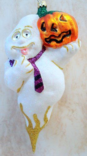 FRAGA Alien Pumpkin ORNAMENT Halloween RETIRED 5890  