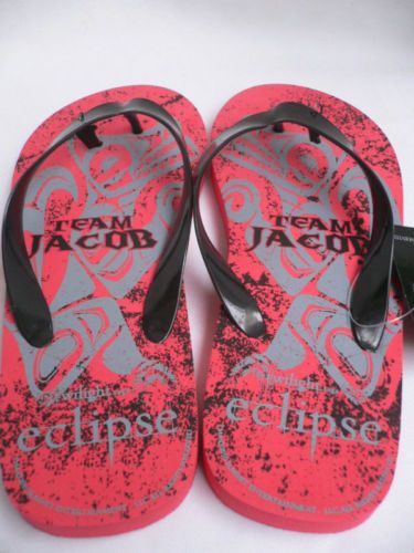 Twilight Saga Red Womens Flip Flops Size Medium 7/8  