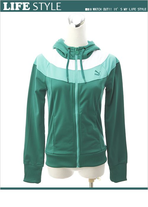   Colorubolck Hooded Jacket Cadmiun Green Asia Size 55913420  