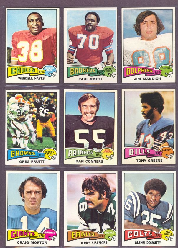 1975 Topps #52 Dan Conners Raiders (Near Mint) *187808  