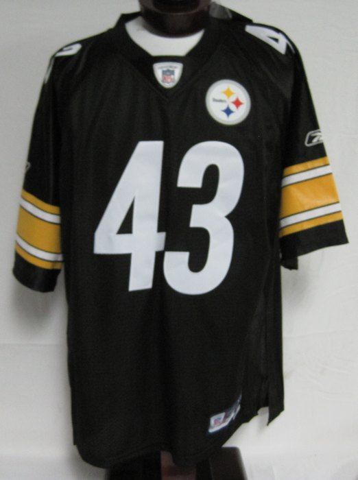 Troy Polamalu Signed Inscribed Steelers Reebok EQT Black Jersey JSA W 