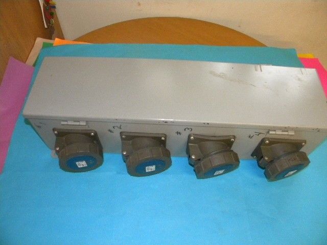 Hoffman F66T24HC Wire Trough W/ 4 PS430R9W Receptacles  