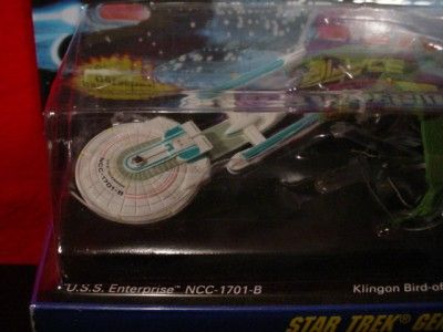 STAR TREK MICRO MACHINES ENTERPRISE NCC 1701 B & D KLINGON BIRD OF 