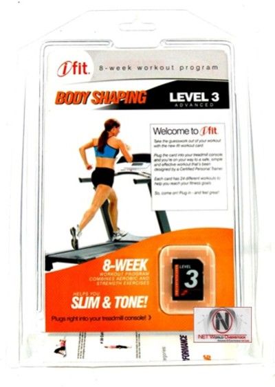 New iFIT Body Shaping Treadmill Workout Exercise Card 3 074345728455 