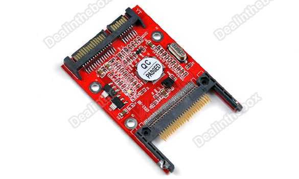 CF Compact Flash Type I/II to 2.5 SATA Serial Adapter  