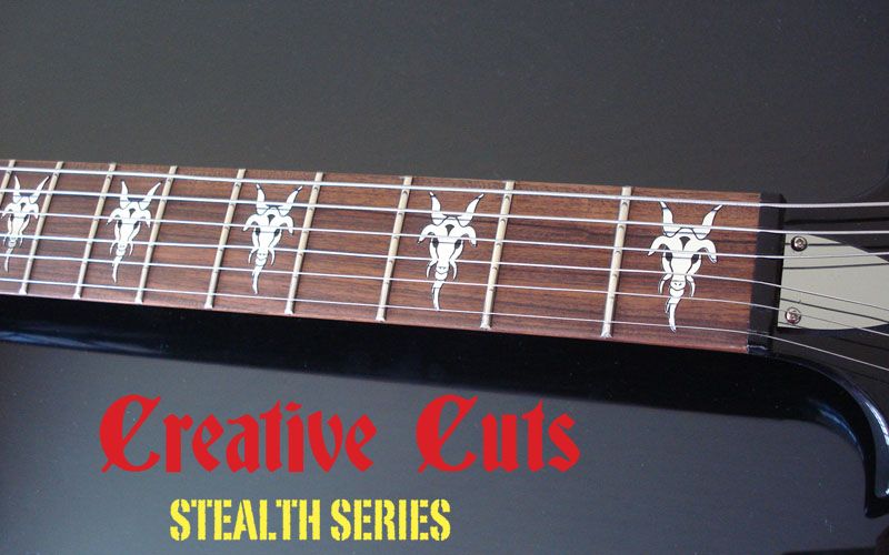 GOAT HEAD BC RICH Vinyl Guitar Decal Inlay Set  