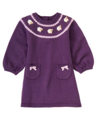 GYMBOREE baby girls cuddly lambs SWEATER DRESS CHOICE  