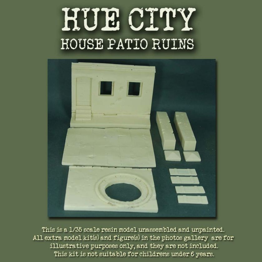 VIETNAM 1/35 HUE CITY HOUSE PATIO   RESIN MODEL KIT  