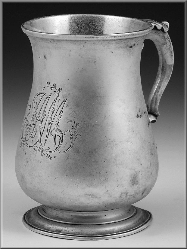 Great George III 18th Century English Silver Mug / Cann  