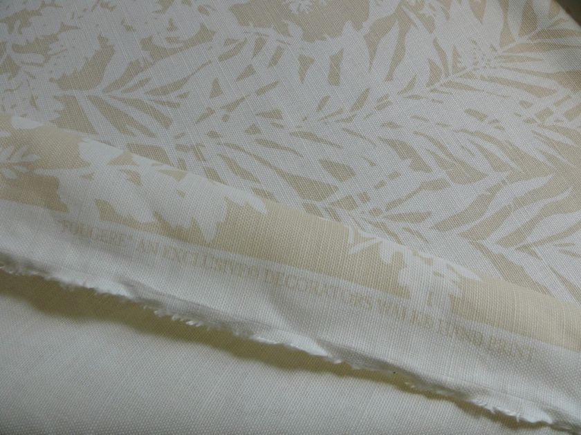 SCHUMACHER FOUGERE LINEN NATURAL FERN MEADOW 7Y $160/Y  