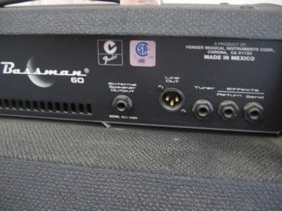 Fender Bassman 60 Electric Bass Guitar Amplifier Amp  