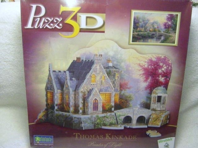 THOMAS KINKADE LAMPLIGHT MANOR/PUZZ 3D 255 PIECES/NEW SEALED 