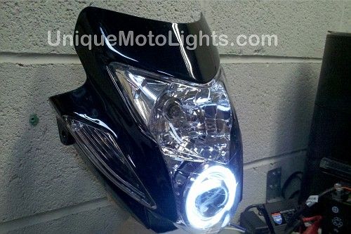 Motorcycle StreetFighter Headlight HID HALO Projector  