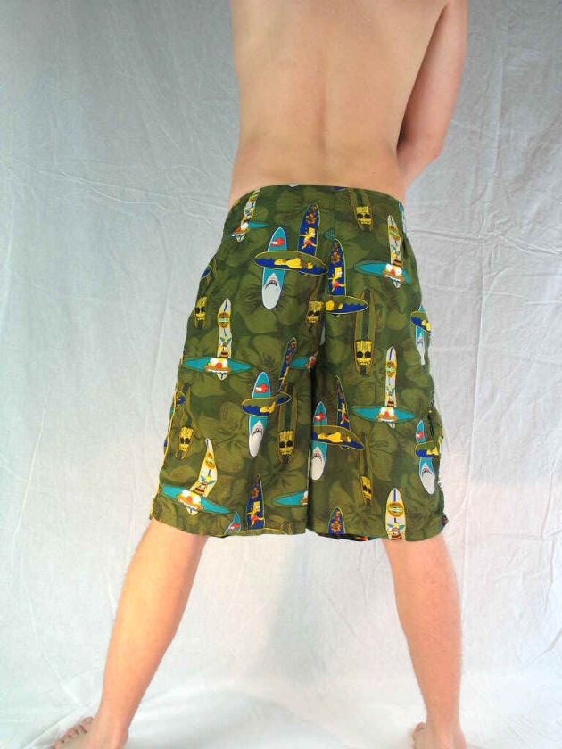 The Simpsons Mens Surf Board Shorts Beach Swim Wear 36  