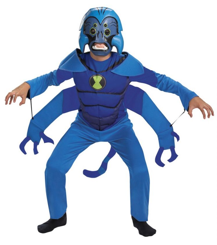 BOYS CARTOON NETWORK BEN 10 SPIDER MONKEY COSTUME DRESS DG11546 