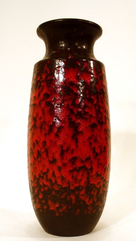 HUGE west Germany FAT LAVA FLOOR VASE 70s  