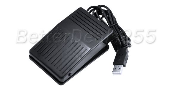 New USB Action Control Keyboard Foot Switch Pedal PC Computer HID 