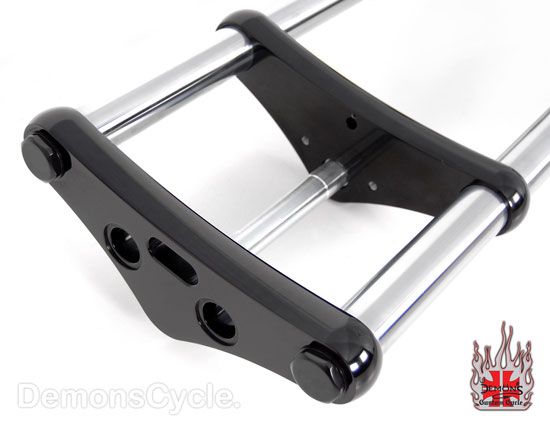 CUSTOM BLACK BILLET FRONT END TRIPLE TREES WIDE GLIDE STOCK FOR HARLEY 