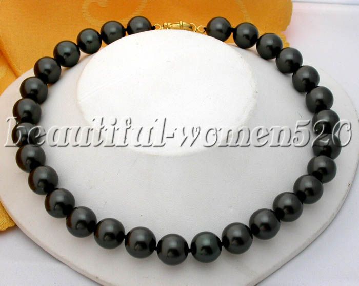 gems info the beautiful necklace 18 tahitian black 14mm south sea 