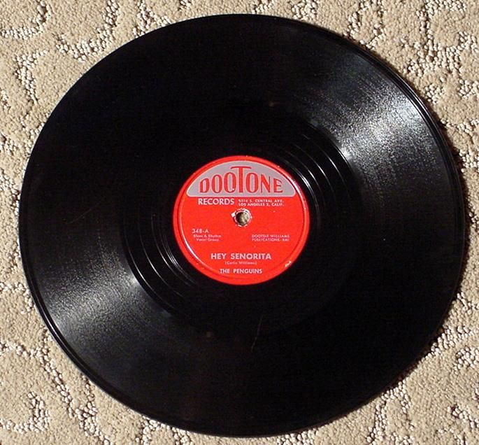 RARE The Penguins EARTH ANGEL 78 Record RED DOOTONE 348  