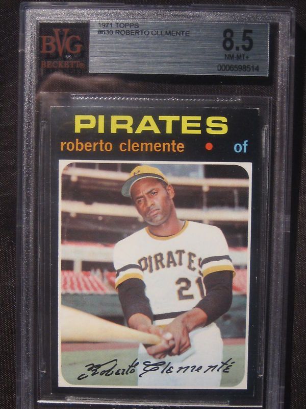 1971 TOPPS 630 roberto bob clemente BVG 8.5 pirates NOT PSA  