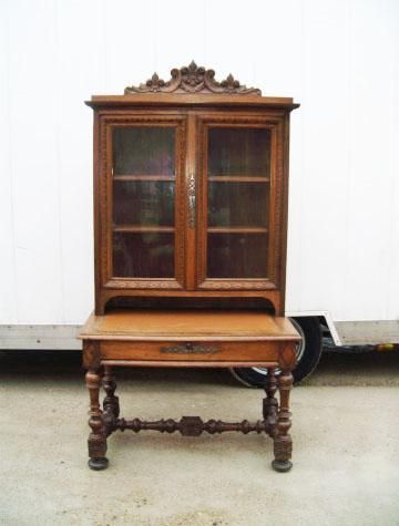 French Desk with Bookcase  