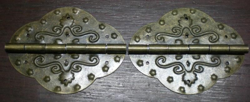 Vintage Brass Metal Cabinet Hinges Door Hinges Hardware  