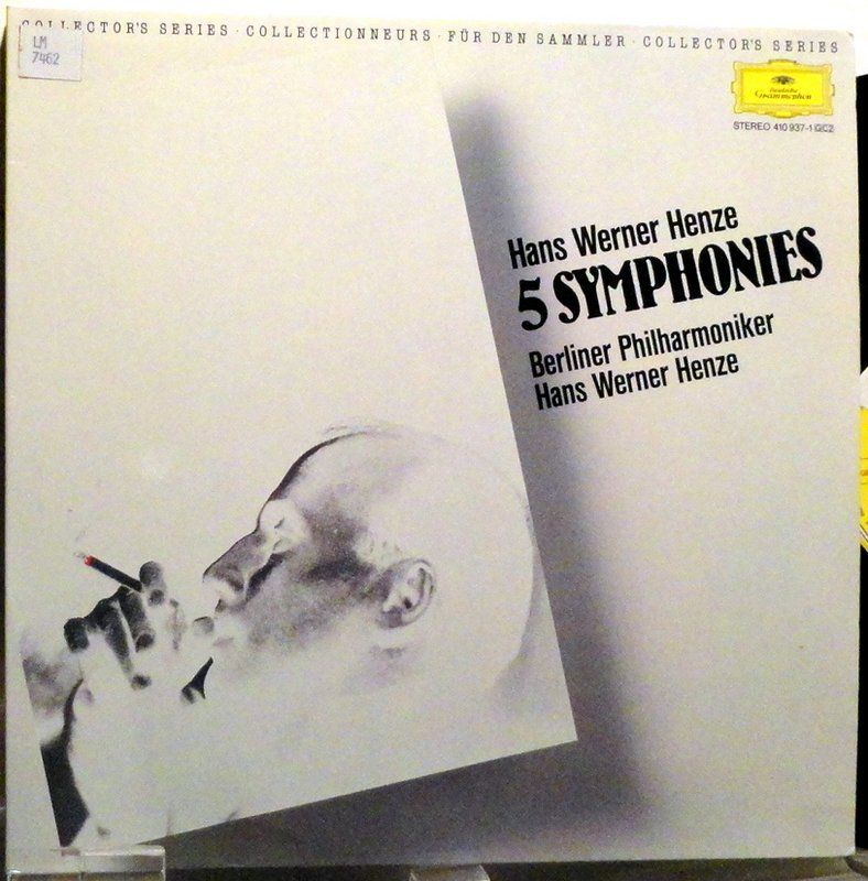 Han Werner Henze 5 Symphonies, Deutsche Grammophon, 2LPs  