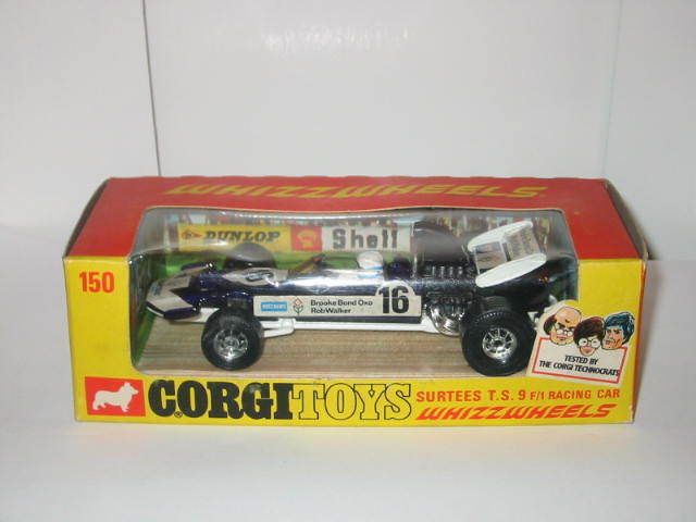 Corgi Toys No 150 Surtees T.S. 9 F/1 Racing Car   Purple/White 