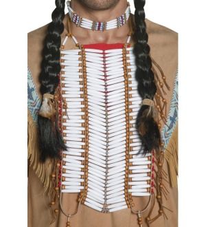 Indian Native Beaded Breastplate Costume Accessory  