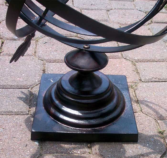 Garden Arrow 14 Diameter Armillary Sphere Sundial Iro  