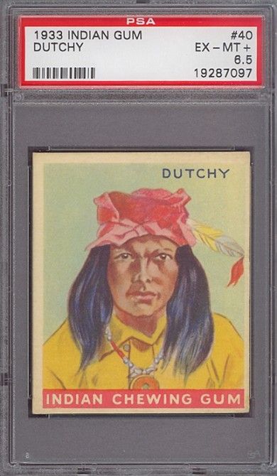 1933 Goudey Indian Gum Series Of 96 #40 PSA 6.5 pop 3  