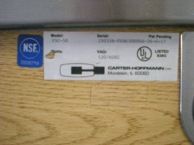 CARTER HOFFMANN Cafeteria Refrigerated Server FSC 50 #2  